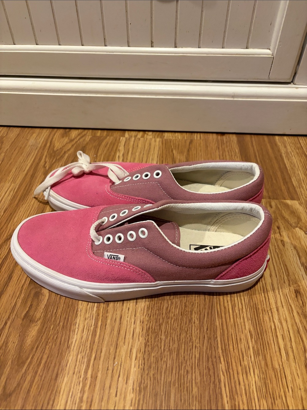 Vans Two-Tone Pink Canvas Sneakers - Picture 2 of 7